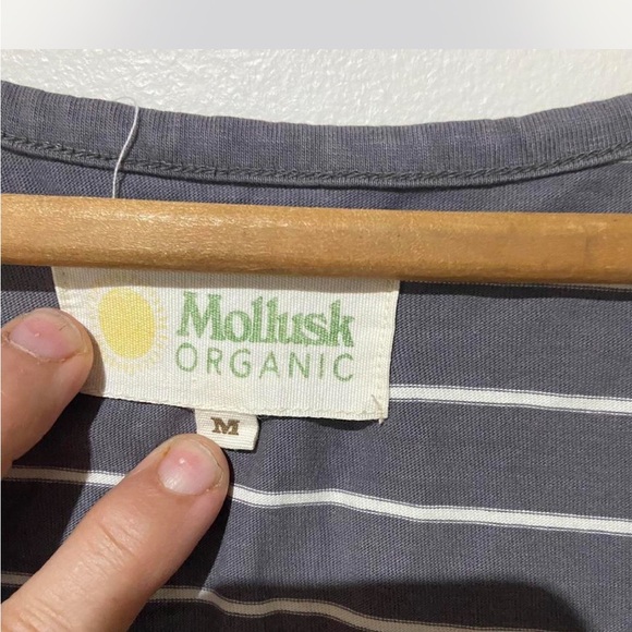 Mollusk Surf Shop Women's Gray Striped Tank Top - Picture 3 of 3